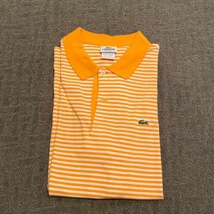 Mens Lacoste orange polo size 6 (XL)